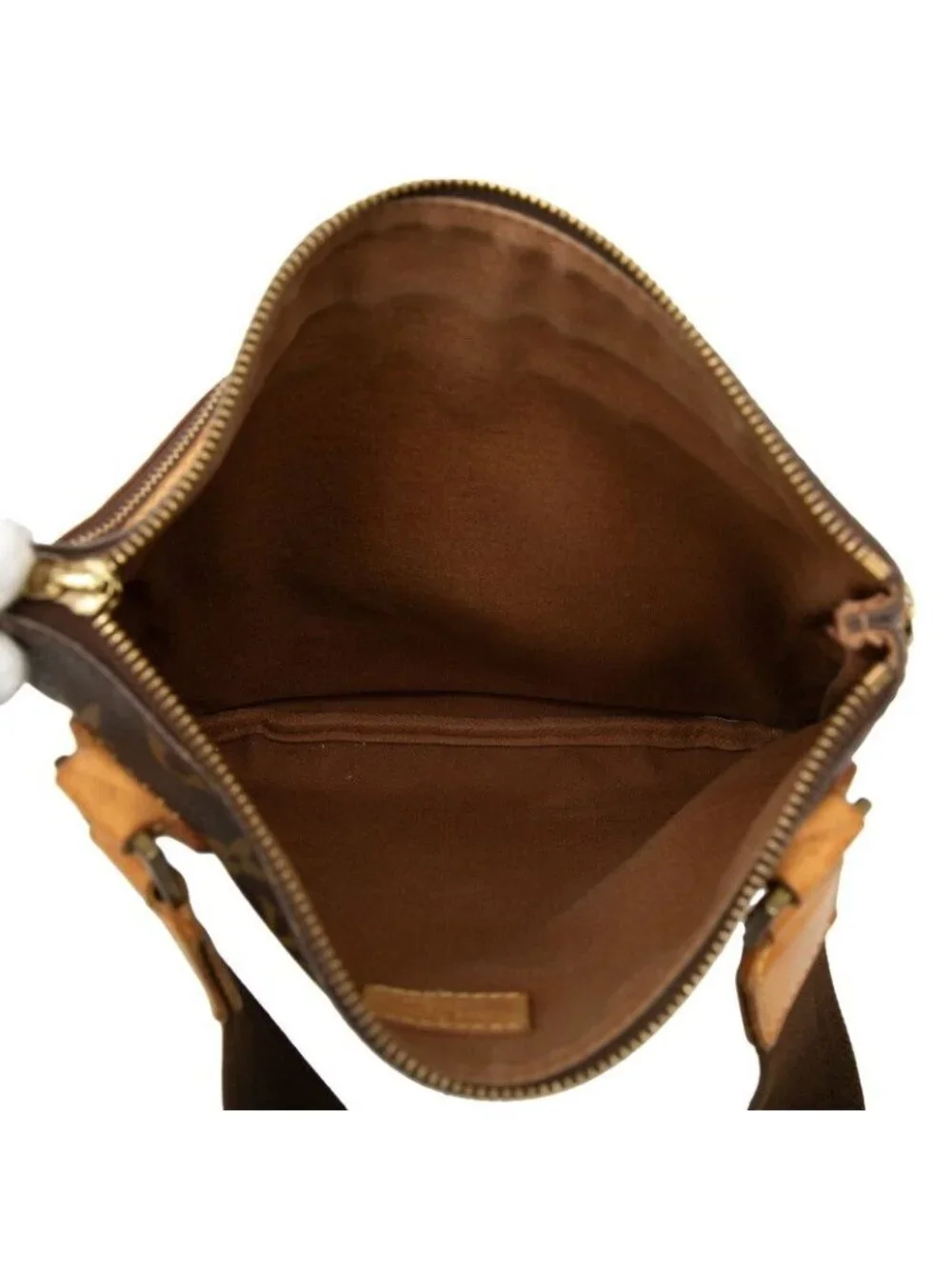 Louis Vuitton Monogram Pochette Bosphore Crossbody Shoulder Bag Brown Leather